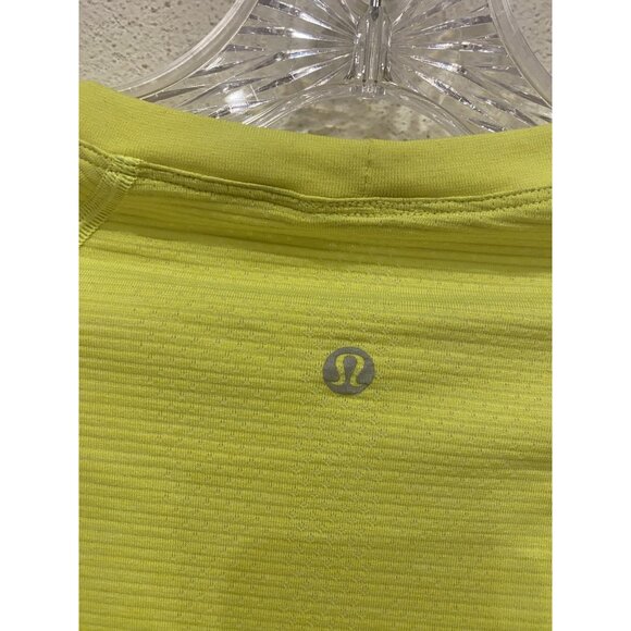 Lululemon Shirt Womens 4 Yellow Swiftly Tech Long Sleeve Crewneck Thumbholes Run - Picture 5 of 6